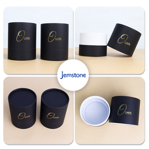 Empaque de Caja Cilíndrica de Cartón Ecológico Personalizado para Velas, con Inserto de EVA y Logotipo Estampado en Oro - Product Image 6