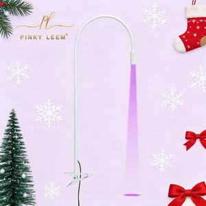 Lampe à cils UV Pinky leem 5w, lumière violette, lampe à cils LED UV, pédale silencieuse, lampe à pince de table - Product Image 1