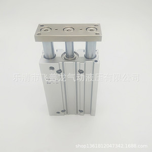 Cilindro Neumático SMC Mgpm63 150Z con Guía de Varilla, Triple Eje, Cuerpo de Aluminio, Serie Estándar - Product Image 1