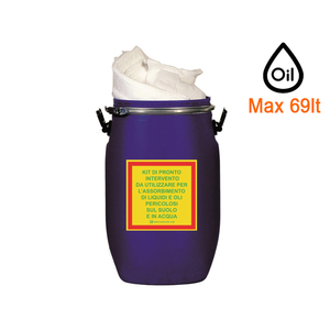 Kit de absorción de aceite y derivados del petróleo Carvel en tambor de 69 litros - Product Image 6