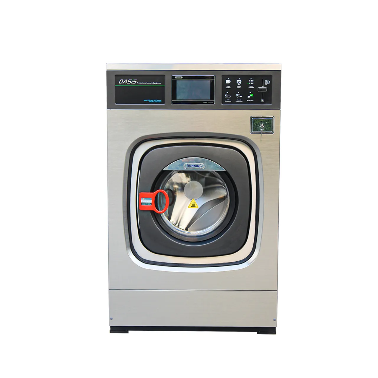 Warm Water Elektrische En Stoom Verwarming 25Kg Commerciële Wasmachine Extractor Hotel Wasserij Mangel Machine Te Koop