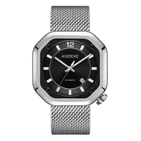 Montre de haute qualité avec logo personnalisable, mouvement japonais Miyota 8215, boîtier en acier inoxydable, cadran en cristal saphir, chronographe 3BAR