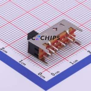 SS25D01L4 Slide Switch Through hole Component (THT) Switch Double Pole Five Throw Rectangle Pin Header PC Pin 19.5mm - Product Image 1