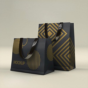 Special Offer Custom Shopping Bag Paper <b>Extra</b> <b>Large</b> Food Grade Kraft Navy Paper Bags Paper Bags For Food - Product Image 1