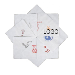 Serviettes de table jetables de luxe en papier noir avec logo personnalisé, finition gaufrée et impression sérigraphique pour restaurants, vente en gros - Product Image 3