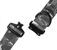 Collier tactique pour chien en nylon épaissi de 4 cm de large, boucle en alliage et acier inoxydable à dégagement rapide, ensemble de collier pour chien