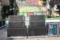 Système audio professionnel T.I Pro Audio LA-2122, enceintes line array à deux voies, double 12 pouces, 1400W RMS, 3000W PEAK, étanche pour extérieur