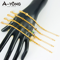 Nouveautés Mode Bracelet en perles dorées anti-ternissement Vente en gros Design luxueux Bracelet pour femmes Bijoux pour cadeau de fête
