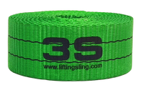 EN1492-1 60mm 2 Ton Yüksek Mukavemetli Polyester Düz Göz-Göz Askı Kayışı Ağır Yük Kaldırma İçin TUV CE GS Onaylı