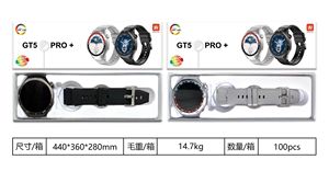 ساعة ذكية GT5 Pro+ للرجال والنساء، سوار رياضي للياقة والصحة، مكالمات بلوتوث مخصصة، وظيفة البوصلة، حزام من السيليكا جل لنظامي أندرويد وآي أو إس - Product Image 6