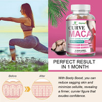 Gummies de Maca Curve pour l'amélioration des fesses et des hanches, vitalité, endurance, énergie, force accrue 3000mg, supplément alimentaire à croquer