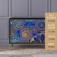 Gabinete de almacenamiento de madera maciza de lujo italiano, aparador decorativo para entrada, Zapatero, muebles de partición integrados para Hotel