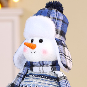 Christmas Plush Toy <b>Xmas</b> Stuffed Doll Holiday Stuffed Animal Soft Decoration Santa Claus Papa Noel Plush Reindeer Elk Snowman - Product Image 4