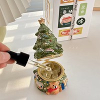 Diffuseur d'huiles essentielles en pierre, bougie parfumée en cire de soja, coffret cadeau de Noël, décoration parfumée pour les boutiques et les magasins