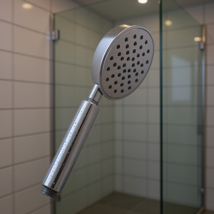 Cabezal de ducha de chorro único de 31.5 cm con acabado cromado para uso en baño - Product Image 3