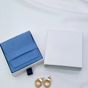 Blue Wholesale Custom Suede Jewelry Pouch Bag with Rings/<b>Bracelet</b> Holder 8*8+8 cm or Customized Size - Product Image 1