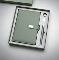 Ensemble Cadeau Luxe 2026 pour Entreprises : Carnet A5 en Cuir Personnalisable, Stylo, Mug Isotherme et Clé USB