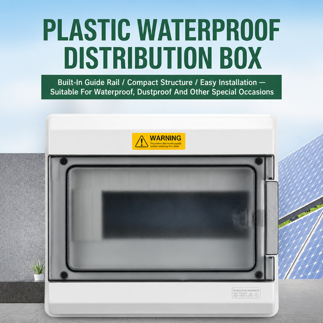 Factory Direct IP65 Surface-mount Outdoor PN36/24/18/12/9/6/4 Circuit Switch Waterproof Box Distribution Box