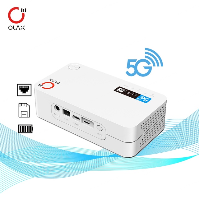 Olax G5010 4000mah Wifi Modem 5g Sim Router with Lan Port Portable Wifi Pocket Wifi Router 5g Mobile Cpe with Sim Card Slot