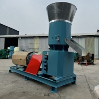 Machine à granulés d'aliments pour animaux à moteur diesel, granulateur d'aliments pour bétail portable pour les fermes sans électricité