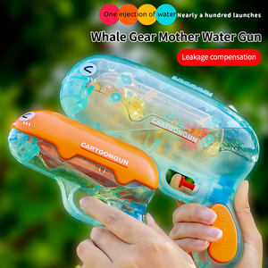 Pistola de agua giratoria de engranaje transparente de plástico 2 en 1, juguetes para niños, Mini pistola pulverizadora de agua, pistola de agua para exteriores de verano para niños - Product Image 5