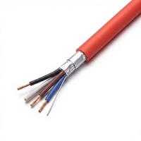 Kabel alarm kebakaran tahan api CAT 3 konduktor tembaga solid/berpilin 1,5mm 2 inti PH120 untuk detektor asap
