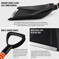 Brosse à neige extensible pour voiture, grattoir à glace détachable, outil de nettoyage et de dégivrage de pare-brise d'hiver, portable