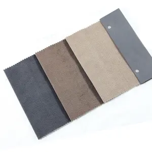 Free Sample Resistant Upholstery Material FDY/DTY Soft Durable Velboa Bonded With TC Velvet Textile Fabric Bournout Sofa Fabric