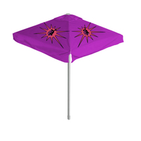 Parasol de plage portable personnalisé en tissu Oxford, style vintage, imprimé, marque PDYEAR, luxe pour bars et restaurants de plage
