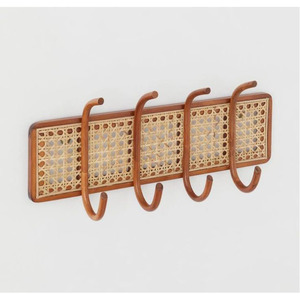 Plateau décoratif en rotin et corde naturelle tissé à la main Panier de service et d'organisation de style ferme et côtier écologique pour la cuisine - Product Image 2