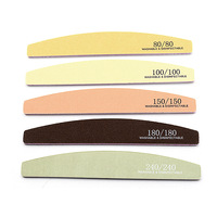 Limes à ongles professionnelles robustes Zebra, double face, limes droites, lavables et désinfectables, grains 80, 100, 150, 180, 240