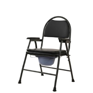 Foldable Commode Chair Carbon Steel Adult Home Use Portable Toilet For Elderly And Pregnant Women - Product Image 1