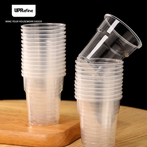 Gobelets à café modernes en plastique <span class=keywords><strong>bio</strong></span> transparents et durables UPRefine, jetables et écologiques, avec logo personnalisable pour les mariages - Product Image 1