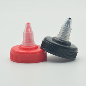 Fabricante 38mm 38-400 Boquilla larga Cierres de tornillo de plástico rojo Caño <span class=keywords><strong>Boca</strong></span> puntiaguda Tapa superior giratoria para botella cuentagotas exprimible - Product Image 4