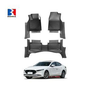 Alfombrillas de Coche 5D Personalizadas de TPE Inodoras e Impermeables para Mazda 3 2020 (LHD) - Product Image 1
