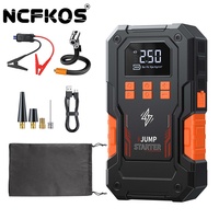 Démarreur de voiture portable NCFKOS avec compresseur d'air 150 PSI, gonfleur de pneus, booster de batterie d'urgence, batterie externe