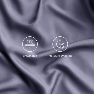 100% Bamboo Bed <strong>Sheet</strong> <strong>Set</strong> Flat <strong>Sheet</strong> Fitted <strong>Sheet</strong> <strong>Set</strong> Solid Color Smooth Soft Bedding <strong>Set</strong> Grey Color - Product Image 4