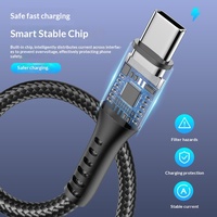 Câble de données pour téléphone portable Type-C/USB-A avec charge rapide et transfert de données, personnalisable pour Android