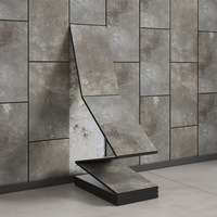 Stiker Dinding 3D Berlubang, Imitasi Motif Kayu, Ubin Dinding, Dinding Latar Belakang, Kedai Kopi, Kantor