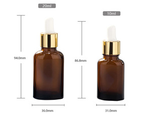 5ml,10ml,15ml,20ml,30ml,50ml,100ml hổ phách chai tinh dầu Huyết thanh chai thủy tinh nhỏ giọt cho chăm sóc cá nhân - Product Image 4