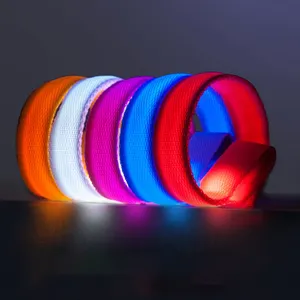 Led Light Up Bracelet Glowing In The Dark Party Supplies For Night Events Safety Party Favors