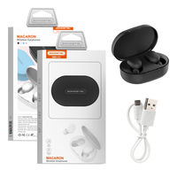 SMS-J13 Earphone Bt5.0 TWS, earbud Stereo tanpa kabel Headset in-Ear auriculares y
