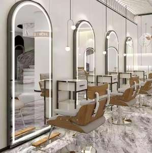 กระจกแต่งหน้าแบบมีไฟ LED ขนาดใหญ่ พร้อมไฟส่องหลัง กระจกแต่งตัวแบบเต็มตัว กระจกสำหรับร้านเสริมสวย - Product Image 4