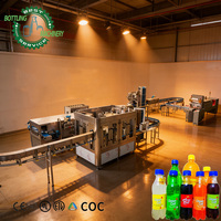 Línea de Llenado de Bebidas Carbonatadas 2000BPH a Precio de Fábrica DCGF16-12-6 Planta Llave en Mano para Embotellado de Refrescos en Botellas PET