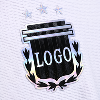 Patchs de transfert holographiques en TPU, étiquettes de transfert thermique écologiques, patchs de football, logo personnalisé, patchs de maillot de football personnalisés pour chapeau