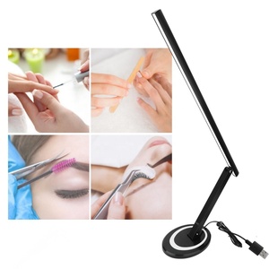 Lámpara de <span class=keywords><strong>mesa</strong></span> portátil de 48 LED, luz de escritorio <span class=keywords><strong>plegable</strong></span> para tatuaje/manicura/maquillaje, ojo negro - Product Image 3