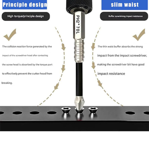 Bộ tua vít từ tính công nghiệp K5 hiệu suất cao 10 chiếc, chất liệu TS2, chống trượt, mũi khoan dài, hai rãnh, không trơn trượt, OEM - Product Image 3