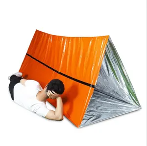 All Weather Protection Ultralight 2 Person Mylar Emergency Shelter Tube Tent