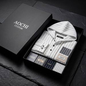 Camisa Henley de Manga Larga con Capucha y Rayas Verticales para Hombre, Mezcla de Lino, con Cordón Ajustable, Informal, para Uso Diario, para Vacaciones en la Playa - Product Image 5