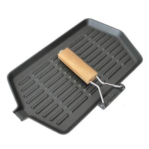 Sartén MARINELLA de hierro fundido inoxidable superficie lisa 23x36 cm para planchas y sartenes - Product Image 5